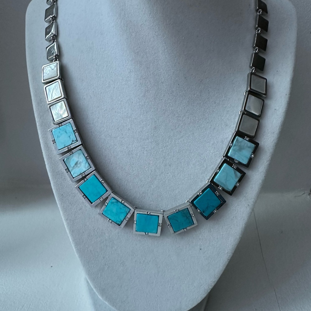 White House Black Market Turquiose Statement Necklace